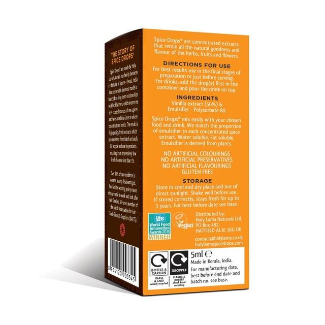 Spice Drops Concentrated Natural Vanilla Extract    5ml