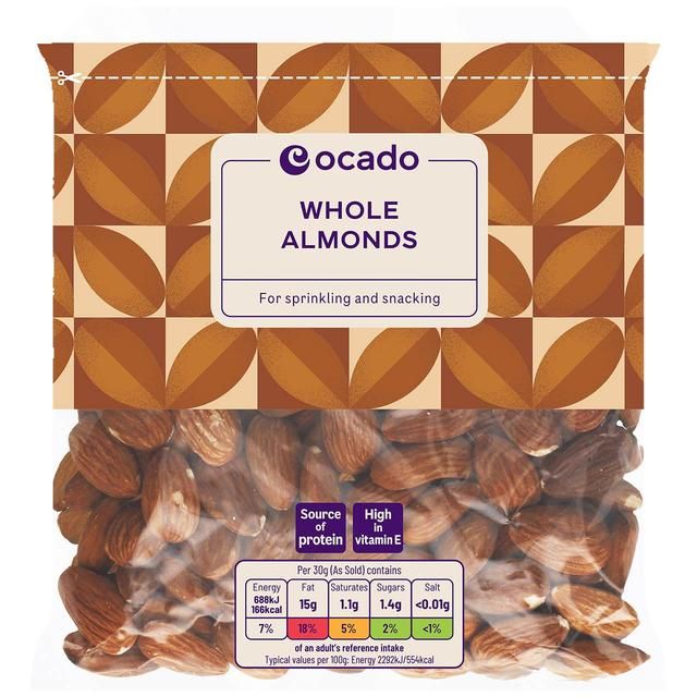 Ocado Whole Almonds   200g