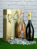 Le Bon Vin Set of 2 Vintage Prosecco And Sparkling Rosé Wine Gift Set