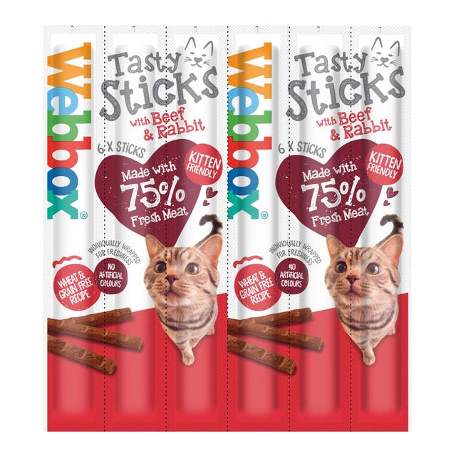 Webbox Cats Delight Tasty Sticks with Beef & Rabbit   30g GOODS M&S   