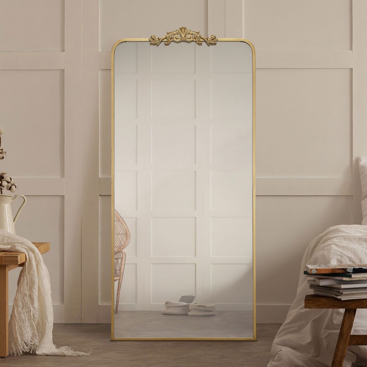 Ravena Leaner Floor Mirror, 76 x 165 cm, in 2 Colours GOODS Costco UK