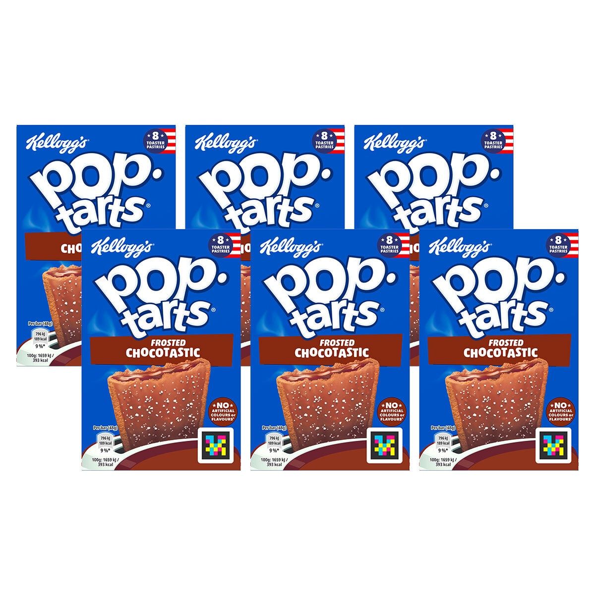 Kellogg's Chocolate Poptarts, 6 x 8 x 48g