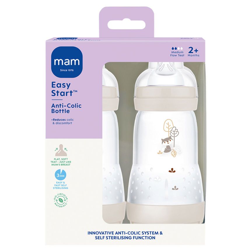 MAM Easy Start Anti-Colic 260ml Bottle - 2 Pack GOODS ASDA   