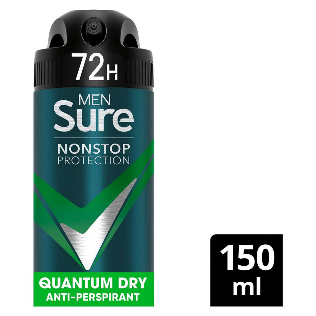 Sure Men Quantum Dry Nonstop Protection Anti-perspirant Deodorant Aerosol 150 ml