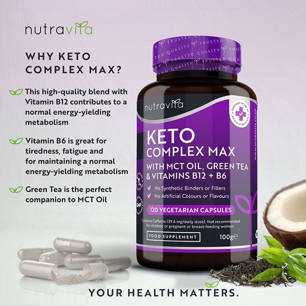 Nutravita Keto Complex Max - 120 Vegetarian Capsules GOODS Superdrug   