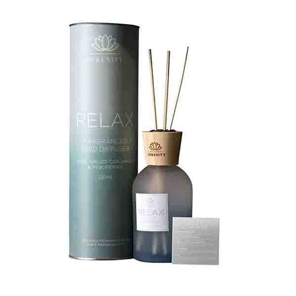 Serenity Relax Diffuser  Rose, Cardamon & Pink Pepper 220ml