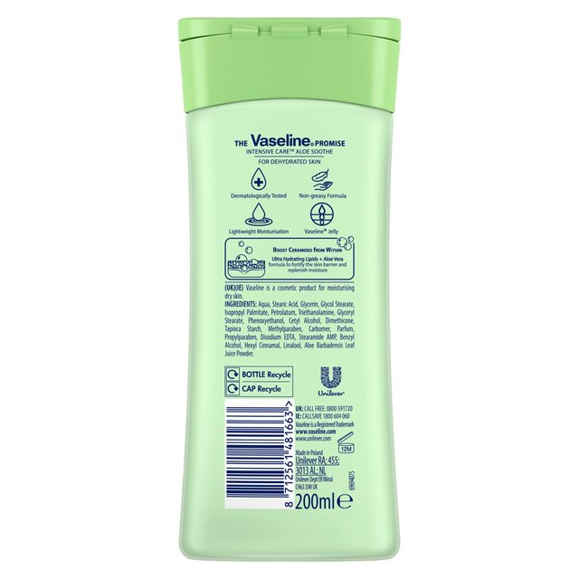 Vaseline Intensive Care Aloe Soothe Body Lotion   200ml