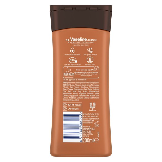 Vaseline Intensive Care Cocoa Radiant Body Lotion   200ml