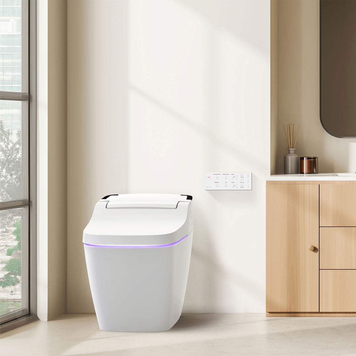 VOVO Smart Toilet in White - TCB-090SA with Vertical or Horizontal drainage GOODS Costco UK