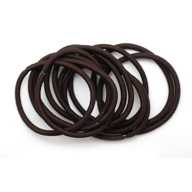 Thick Snag Free Hair Bands Brown   12 per pack