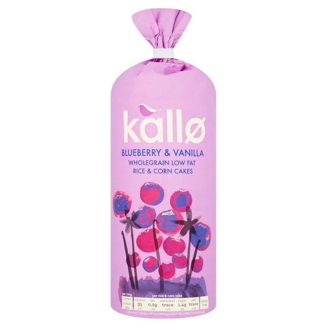 Kallo Blueberry & Vanilla Rice & Corn Cakes   131g