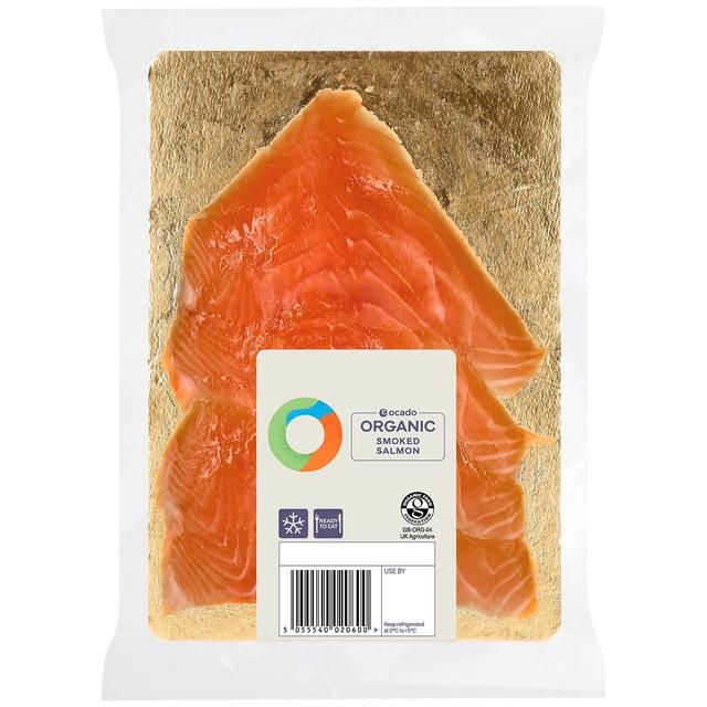 Ocado Organic Oak Smoked Salmon   100g