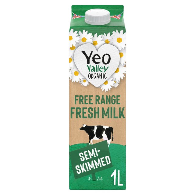 Yeo Valley Organic Fresh Semi Skimmed Milk   1L