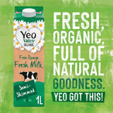 Yeo Valley Organic Fresh Semi Skimmed Milk   1L GOODS M&S   