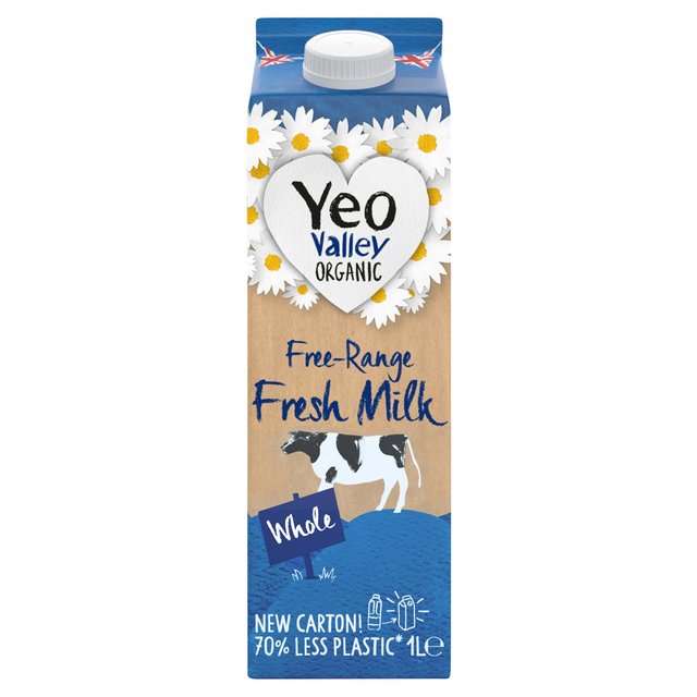 Yeo Valley Organic Fresh Whole Milk   1L GOODS M&S   