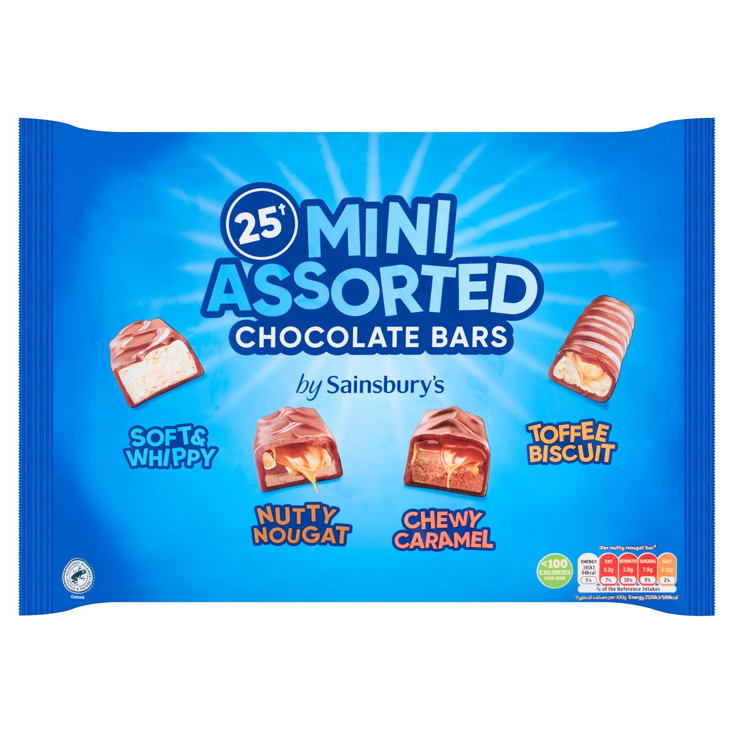 Sainsbury's Mini Assorted Chocolate Bars x25 421g GOODS Sainsburys   