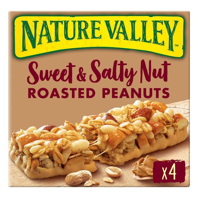 Nature Valley Sweet & Salty Nut Roasted Peanuts Bars   4 x 30g Cereals M&S   