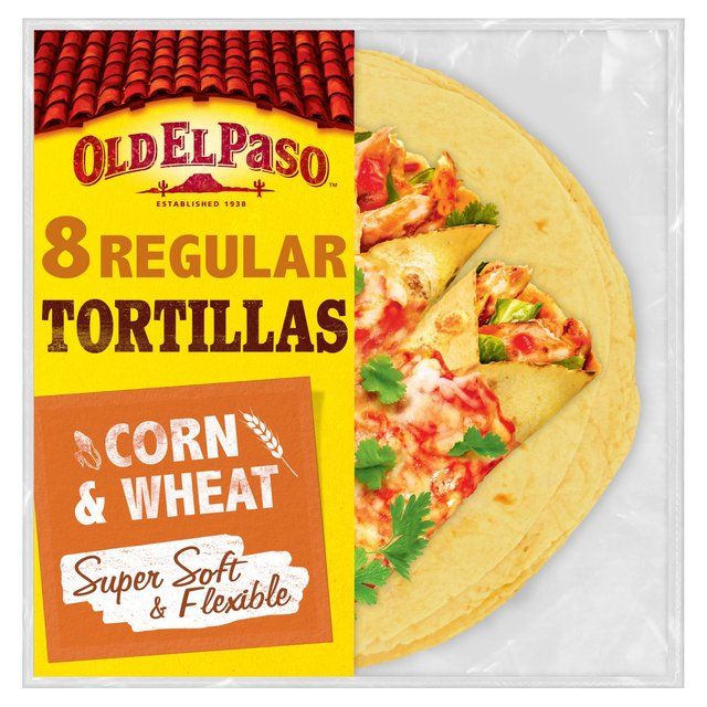 Old El Paso Corn & Wheat Tortilla Fajita Wraps   8 per pack