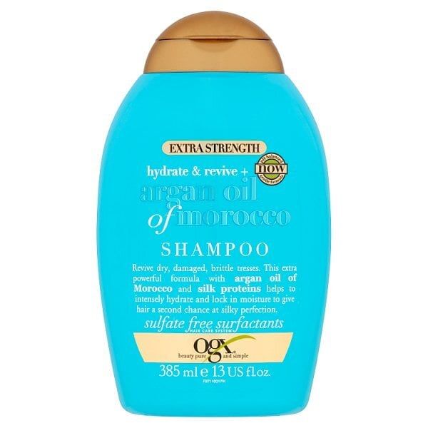 OGX Hydrate & Revive+ Argan Oil Extra Strength Shampoo 385ml GOODS Superdrug   