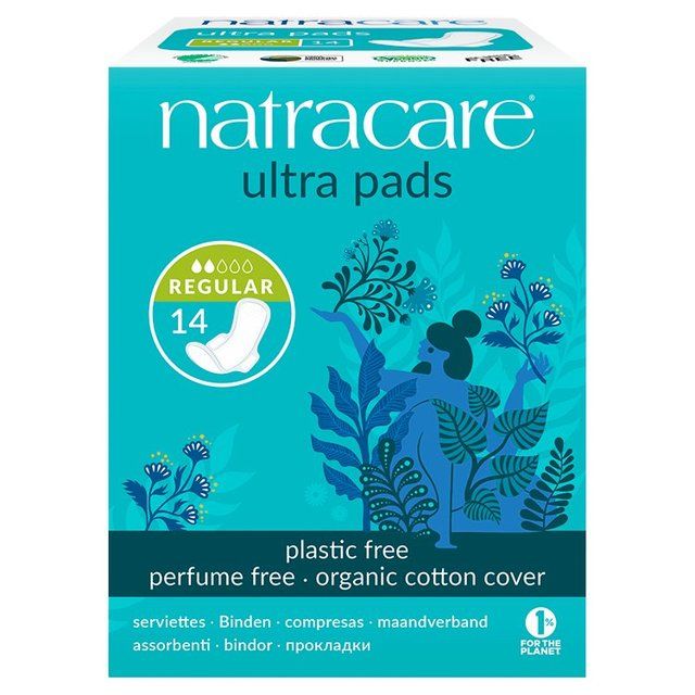 Natracare Organic Natural Pads Ultra Regular   14 per pack