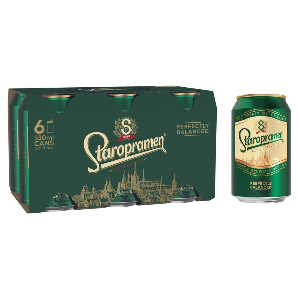 Staropramen Premium Czech Lager 6x330ml