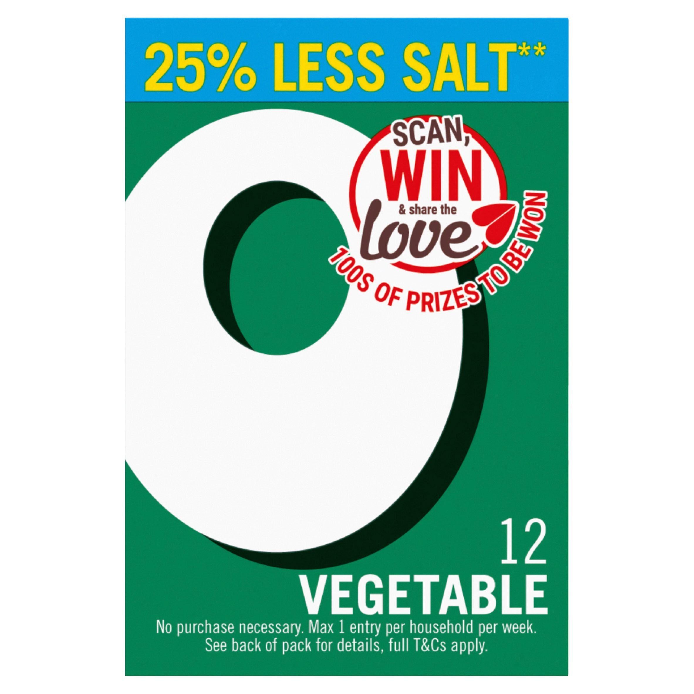 Oxo Reduced Salt Vegetable Stock Cubes x12 71g GOODS Sainsburys   