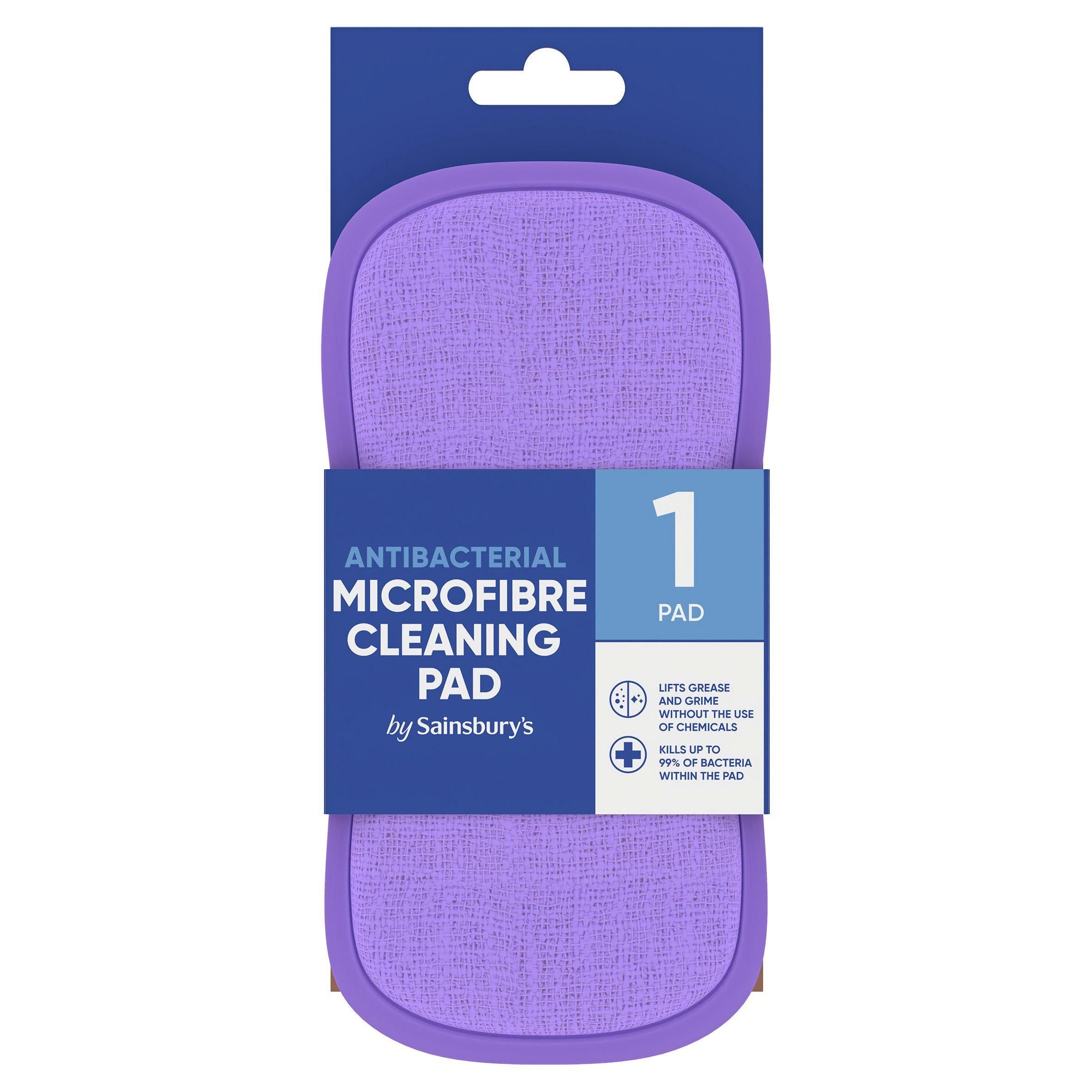 Sainsbury's Antibacterial Microfibre Cleaning Pad GOODS Sainsburys   