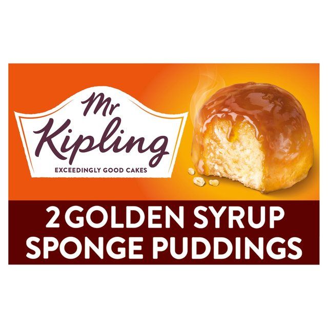 Mr Kipling Golden Syrup Sponge Puddings   2 per pack