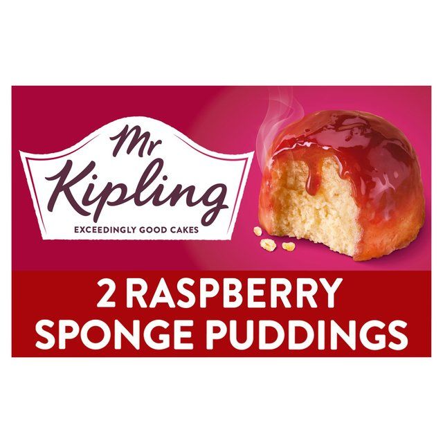 Mr Kipling Raspberry Sponge Puddings   2 per pack