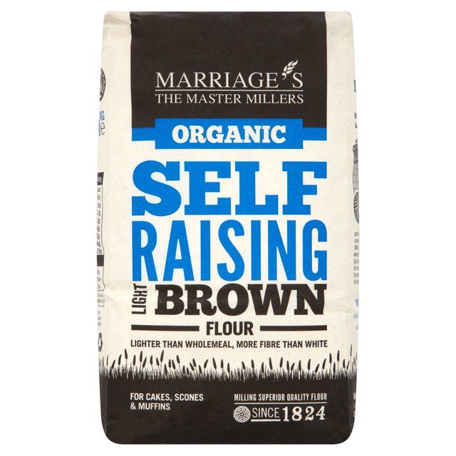 Marriage's Organic Light Brown Self Raising Flour   1kg