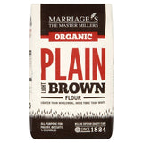 Marriage's Organic Light Brown Plain Flour   1kg GOODS M&S   