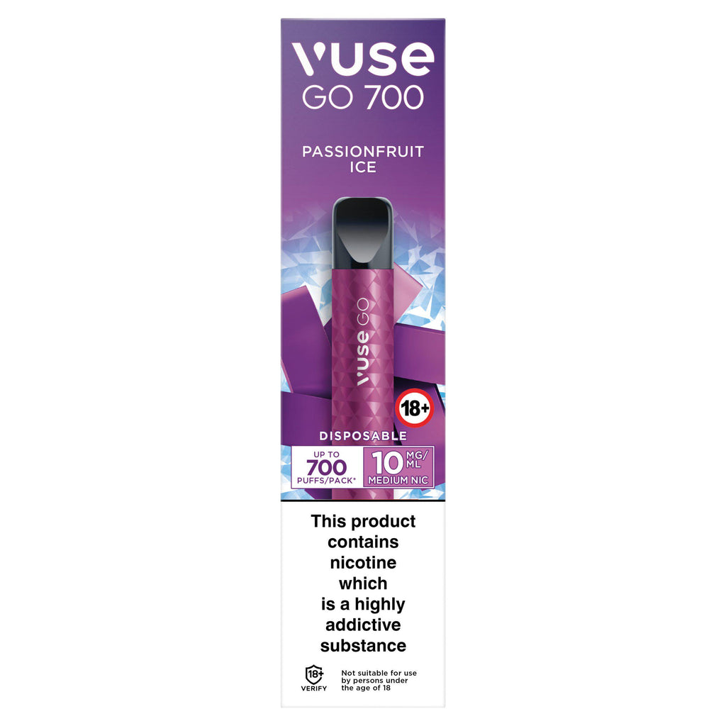 Vuse Go 700 Passionfruit Ice Disposable 10mg