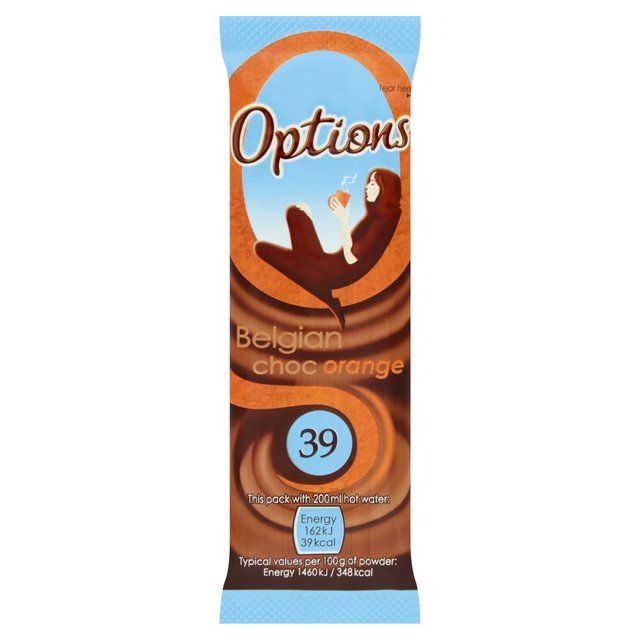 Options Orange Hot Chocolate Sachet   11g