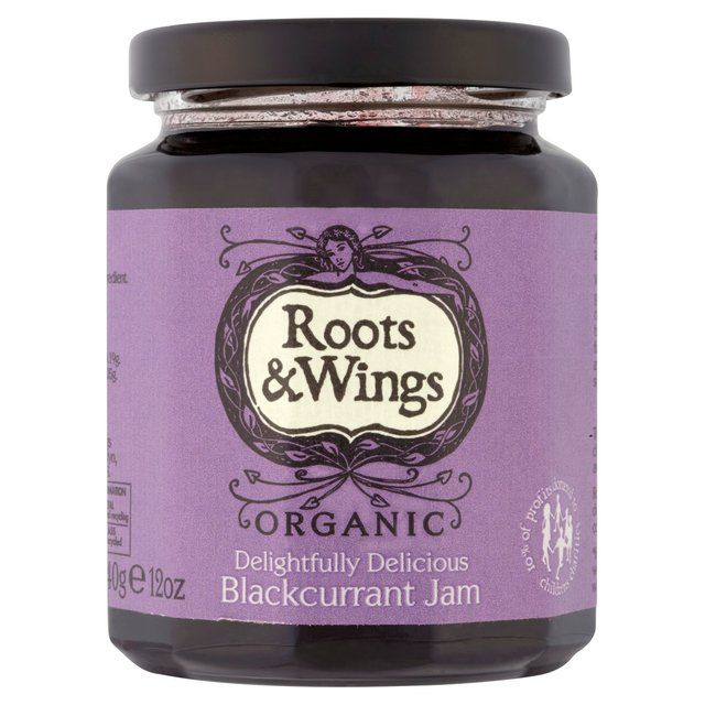 Roots & Wings Organic Blackcurrant Jam   340g