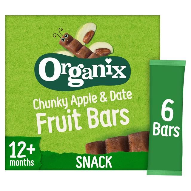 Organix Chunky Apple & Date Organic Fruit Bars Toddler Snack Multipack   6 x 17g GOODS M&S   