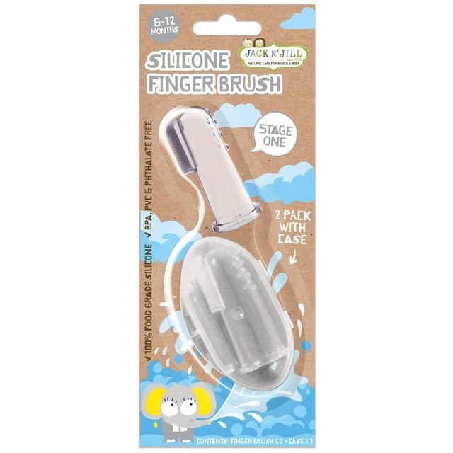 Jack N' Jill Silicone Finger Brush   2 per pack