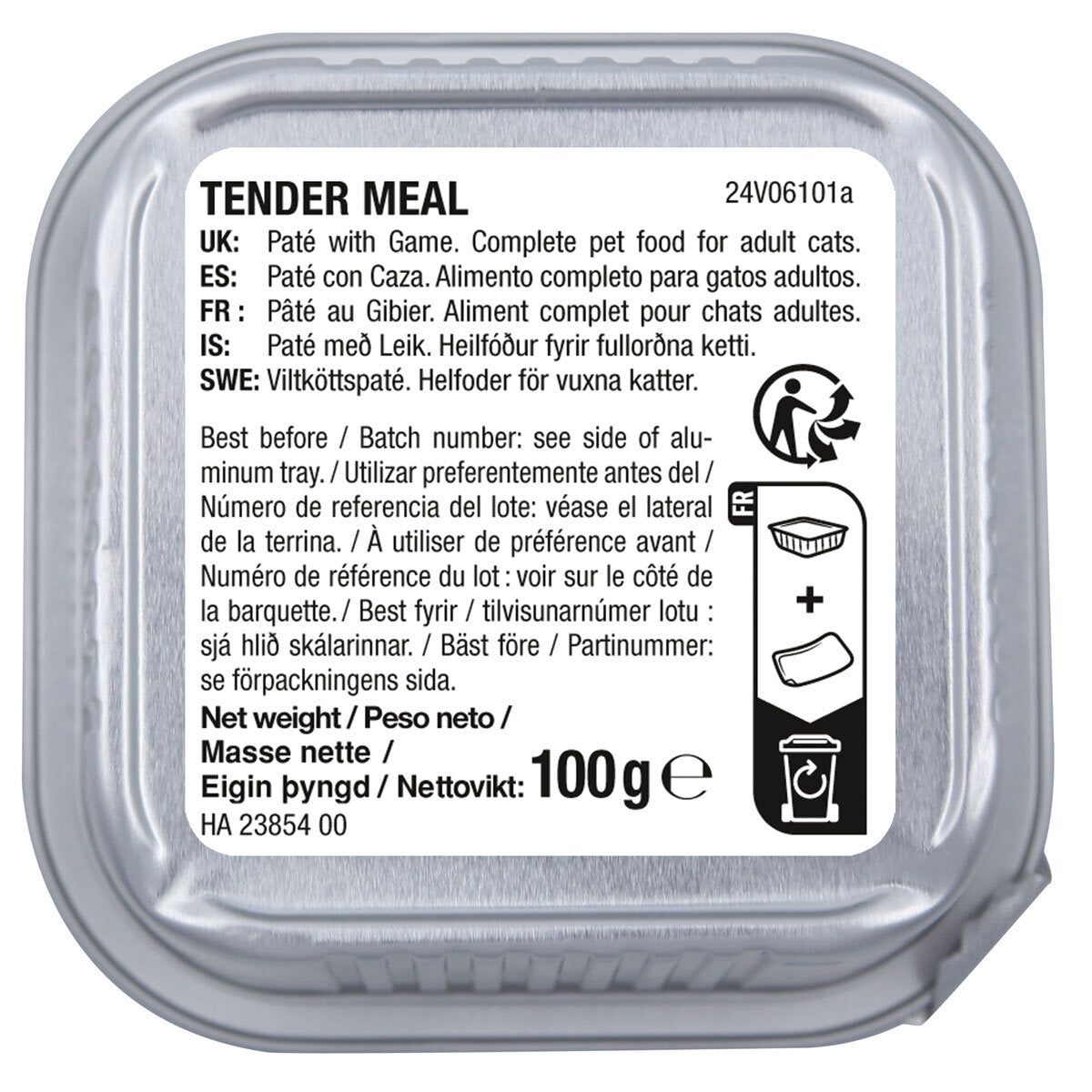 Kirkland Signature Tender Meal Variety Cat Food, 48 x 100g