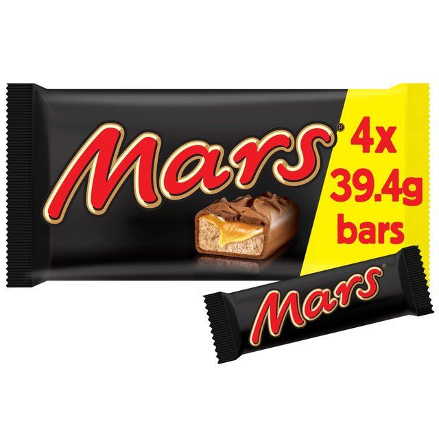 Mars Caramel Nougat & Milk Chocolate Snack Bars Multipack   4 x 39.4g GOODS M&S   