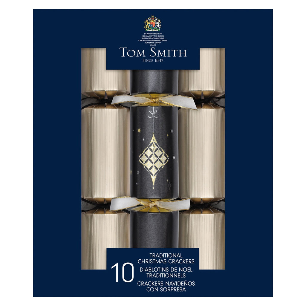 Tom Smith 12.5 Inch (32 cm) Luxury Christmas Crackers 10 Pack, Assortment of 3