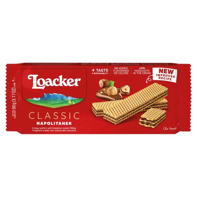 Loacker Napolitaner Hazelnut Cream Wafer   90g