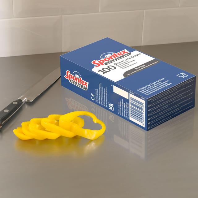 Spontex Specialist Food Safe Disposable Gloves   100 per pack