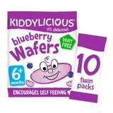 Kiddylicious Blueberry Maxi Wafers Baby Snacks Multi   10 x 4g