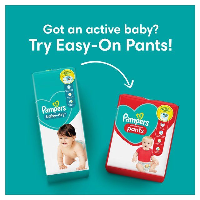 Pampers Baby-Dry Nappies Size 4 (9-14kg) Essential Pack   44 per pack