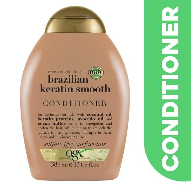 OGX Ever Straightening+ Brazilian Keratin Smooth pH Balanced Conditioner   385ml