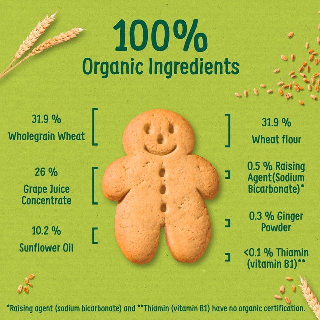 Organix Mini Organic Gingerbread Men 12 mths+   135g GOODS M&S   