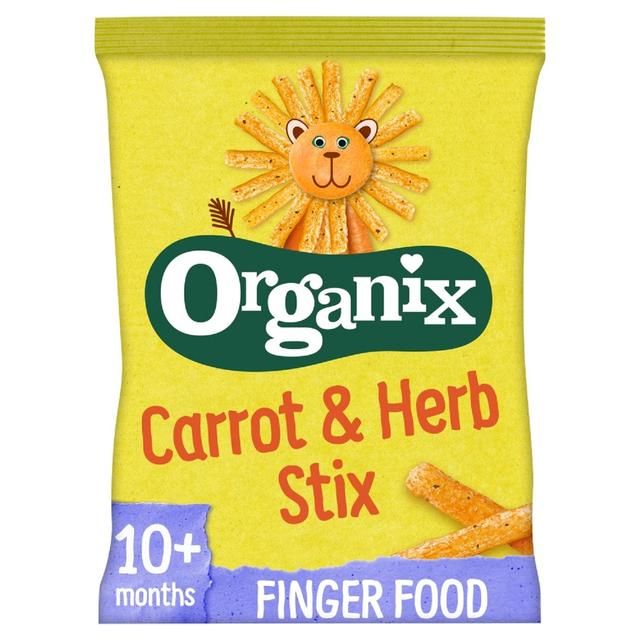 Organix Carrot Organic Stix Toddler Snack 10 months+    15g GOODS M&S   