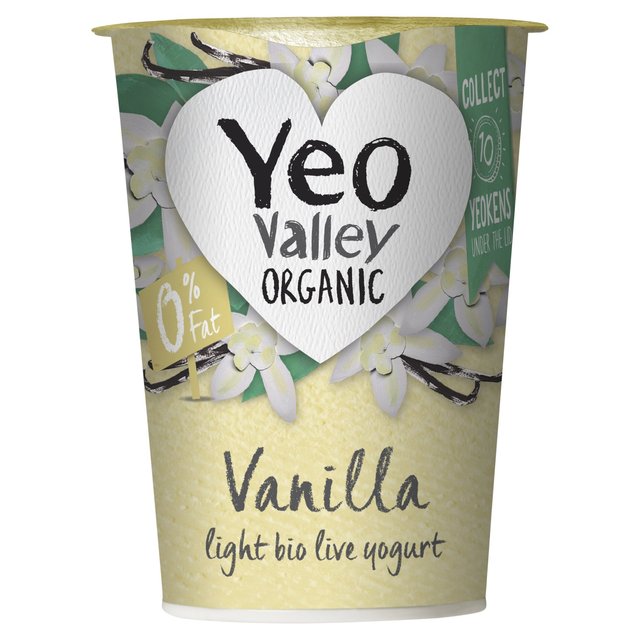 Yeo Valley Organic 0% Fat Vanilla Yoghurt    450g GOODS M&S   