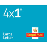 1st Class Large Stamps   4 per pack