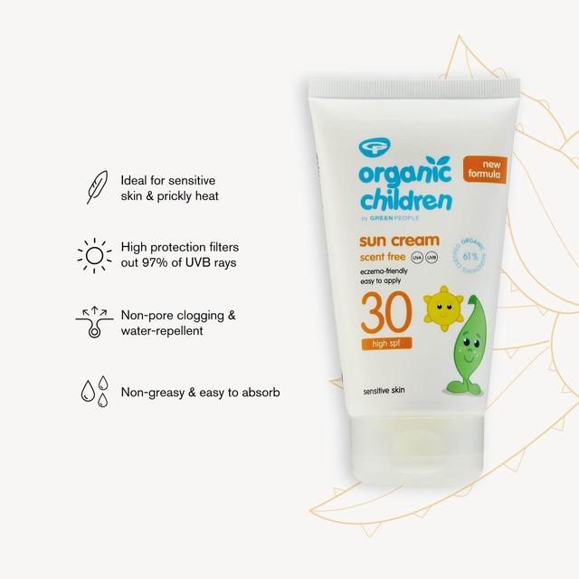 Organic Children SPF 30 Sun Cream Scent Free   150ml GOODS M&S   