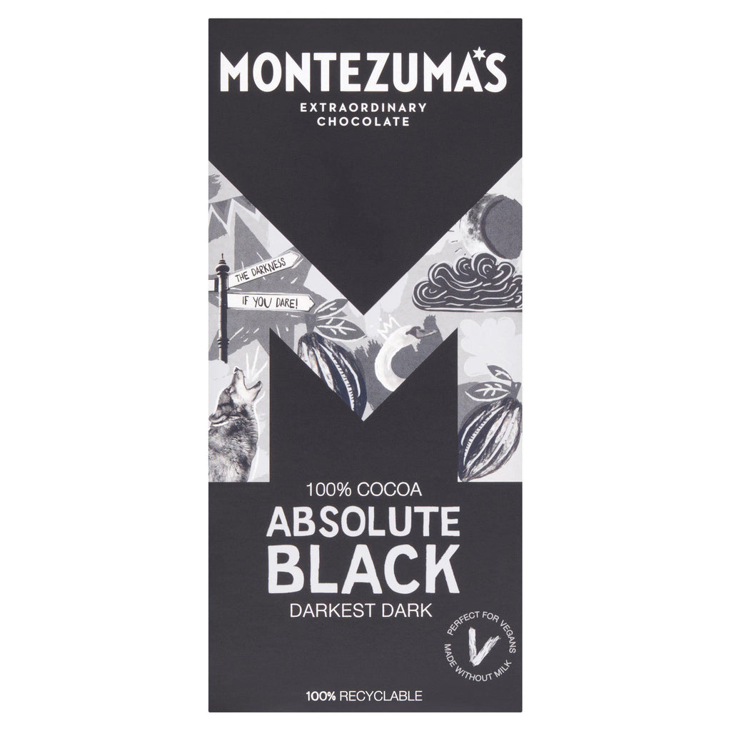 Montezuma's Dark Chocolate Absolute Black 100% Cocoa 90g